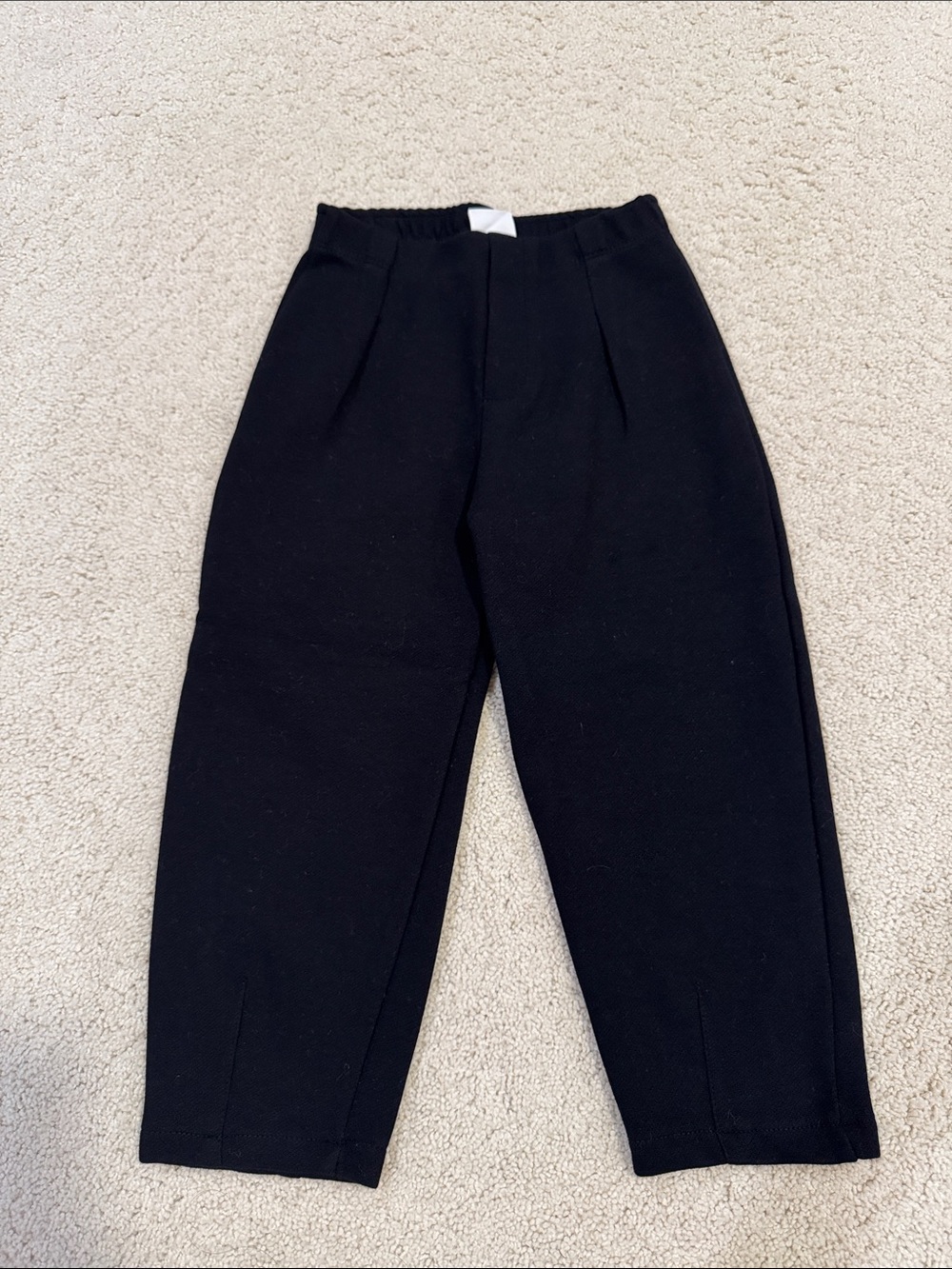 Zara Kids Black Elastic-Waist Joggers